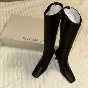 Tony Bianco Black Fantasy Heeled Boots